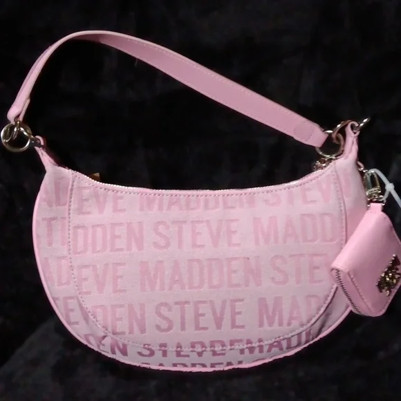 NWT Steve Madden pink barmin w/matching coin purse - Picture 3 of 7